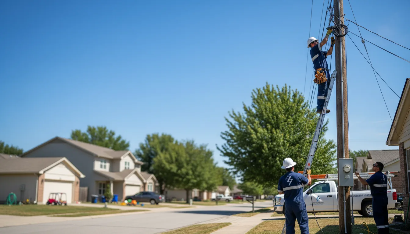 Residential electrician providing installation services in Cedar Rapids, NE